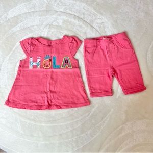 First Impressions baby girl matching set